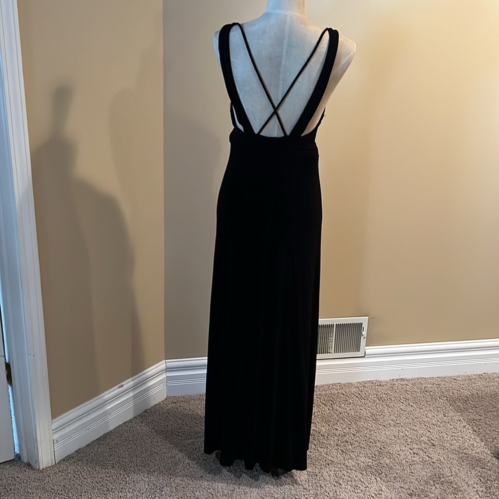 Free People Black Stretch Maxi Dress - Picture 6 of 8